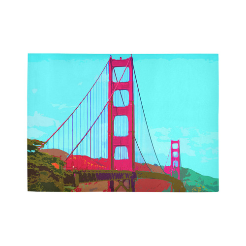 Golden_Gate_Bridge_20160901 Area Rug7'x5'