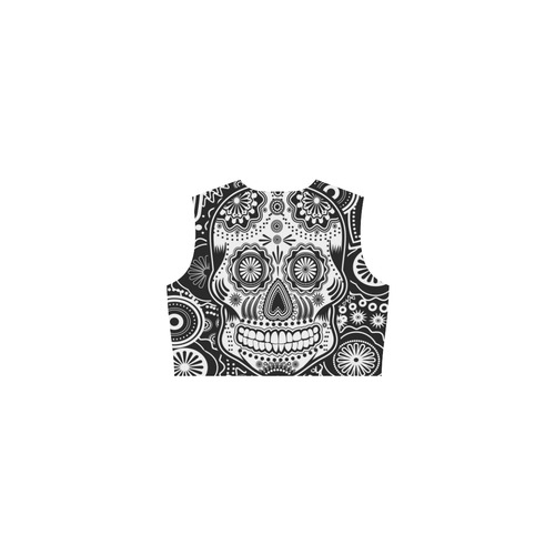 sugar skull Eos Women's Sleeveless Dress (Model D01)