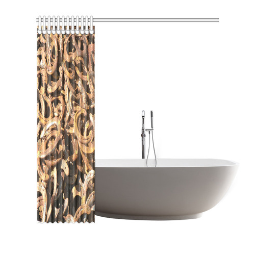 good luck,new year, horseshoe Shower Curtain 66"x72"