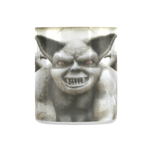 Grotesque Gargoyle with Red Eyes Classic Insulated Mug(10.3OZ)