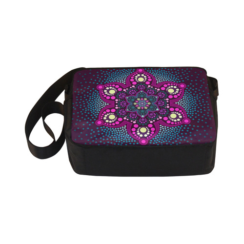 Dot painting meets mandalas 16 - 3 Classic Cross-body Nylon Bags (Model 1632)