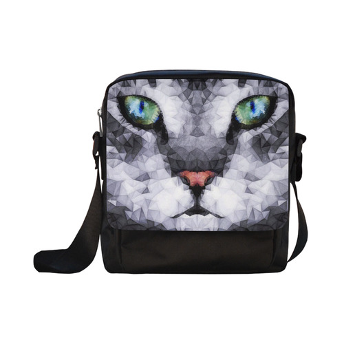hypnotized cat Crossbody Nylon Bags (Model 1633)