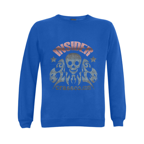 INSIDER SKULL WITH EFFEKT Gildan Crewneck Sweatshirt(NEW) (Model H01)