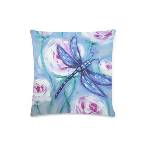 Dragonfly Custom Zippered Pillow Case 16"x16"(Twin Sides)