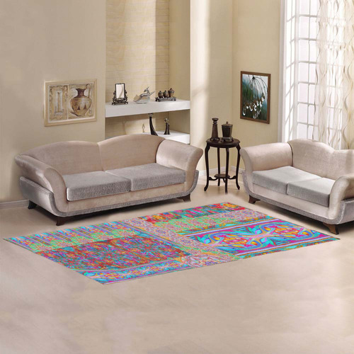 colors Area Rug 9'6''x3'3''