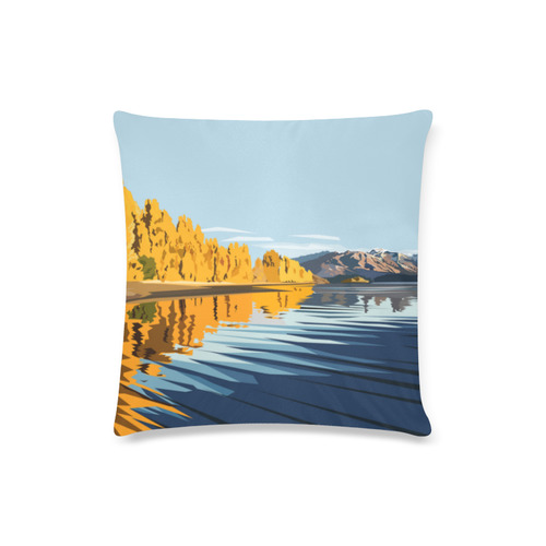 Wanaka Custom Zippered Pillow Case 16"x16"(Twin Sides)