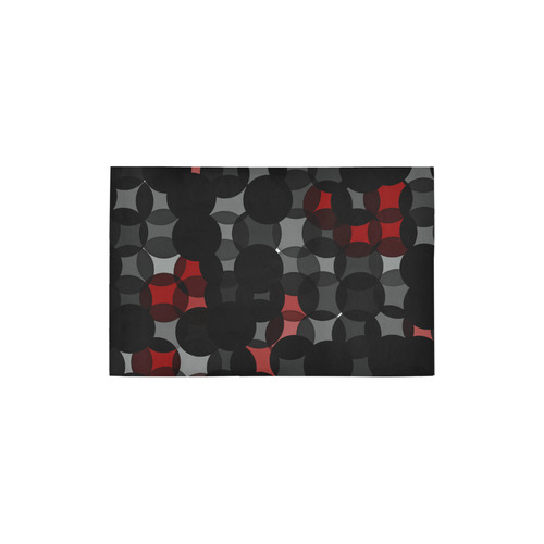 black gray red Area Rug 2'7"x 1'8‘’