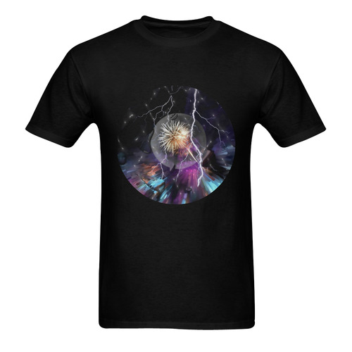 Space Night by Artdream Men's T-Shirt in USA Size (Two Sides Printing)