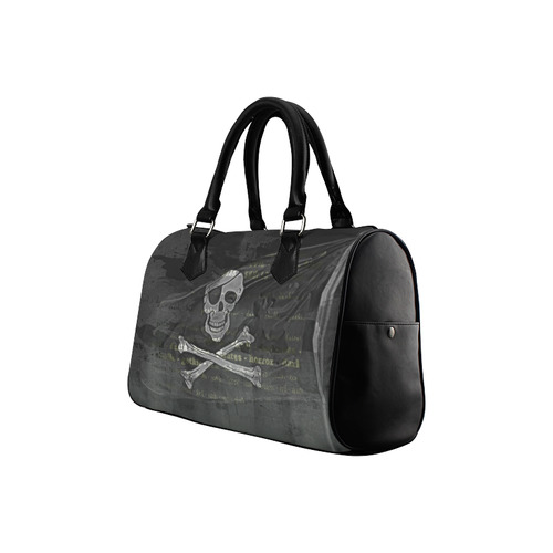 Vintage Skull Pirates Flag Boston Handbag (Model 1621)