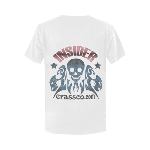 SKULL INSIDER Women's T-Shirt in USA Size (Two Sides Printing)