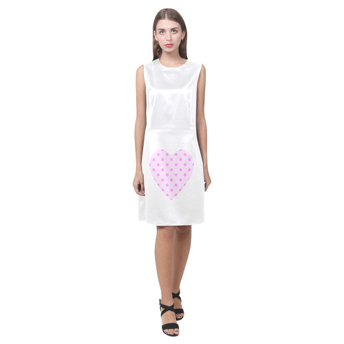 Heart and Love inspired Designers art Dress : Purple and Pink original Fashion Eos Women's Sleeveless Dress (Model D01)