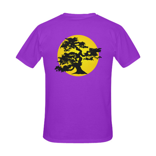 Bonsai Tree Sun Men's Slim Fit T-shirt (Model T13)