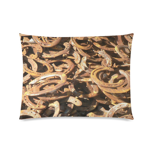 good luck,new year, horseshoe Custom Picture Pillow Case 20"x26" (one side)