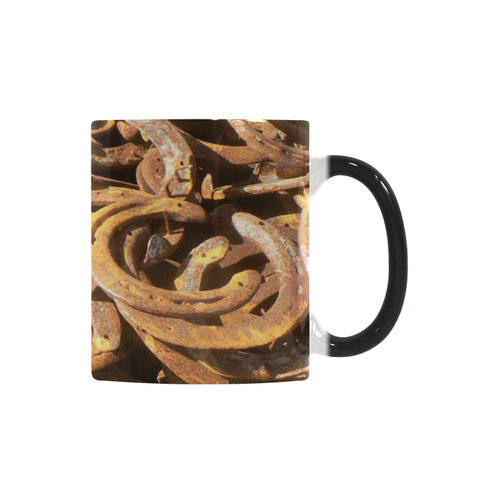 good luck,new year, horseshoe Custom Morphing Mug