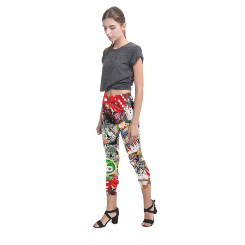 Las Vegas Icons - Gamblers Delight Capri Legging (Model L02)