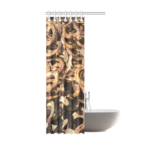 good luck,new year, horseshoe Shower Curtain 36"x72"