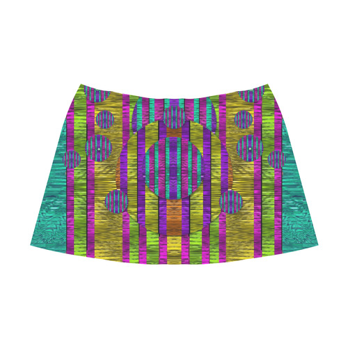 Our world filled of wonderful colors in love Mnemosyne Women's Crepe Skirt (Model D16)