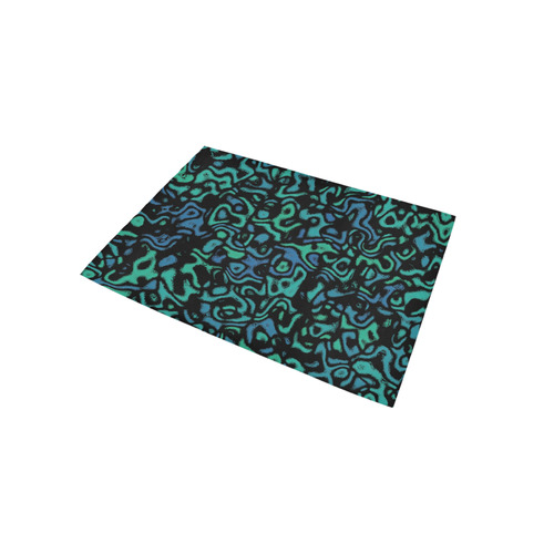 blue and green abstract 4 Area Rug 5'x3'3''