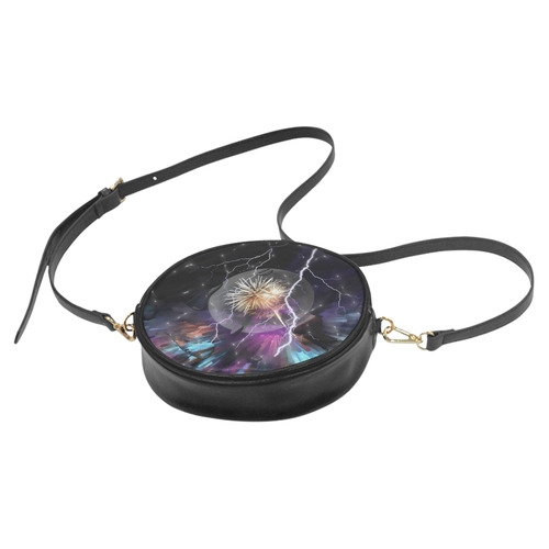 Space Night by Artdream Round Sling Bag (Model 1647)
