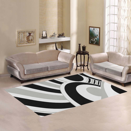 Contrast Curve Area Rug7'x5'