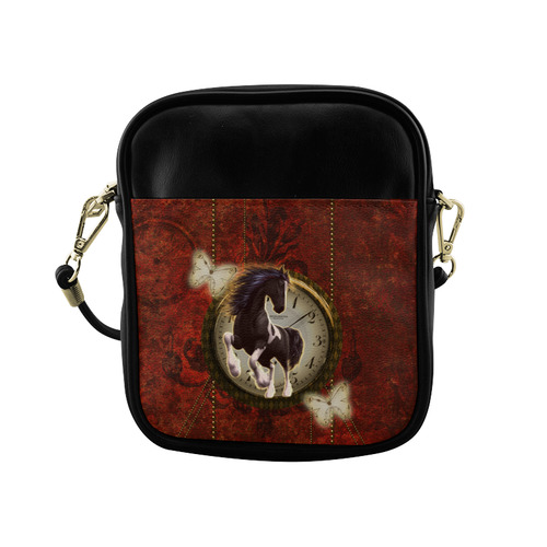 Wonderful horse on a clock Sling Bag (Model 1627)