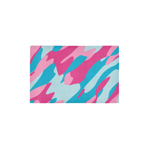 blue and pink camo 2 Area Rug 2'7"x 1'8‘’