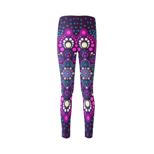 Dot painting meets mandalas 16 - 3 Cassandra Women's Leggings (Model L01)