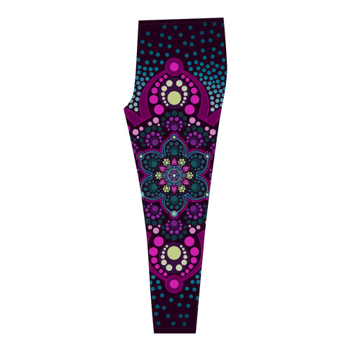 Dot painting meets mandalas 16 - 3 Cassandra Women's Leggings (Model L01)