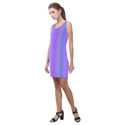 Purple Stripes Medea Vest Dress (Model D06)