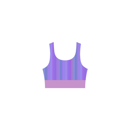 Purple Stripe with Pink Accent Atalanta Casual Sundress(Model D04)