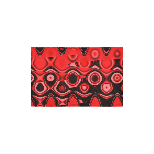 black and red abstract Area Rug 2'7"x 1'8‘’