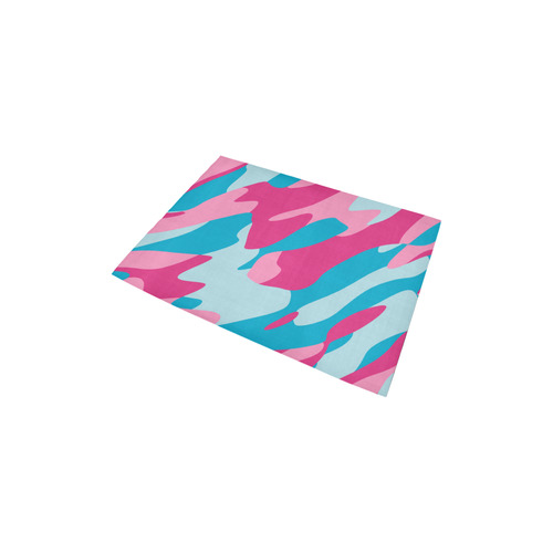 blue and pink camo 2 Area Rug 2'7"x 1'8‘’