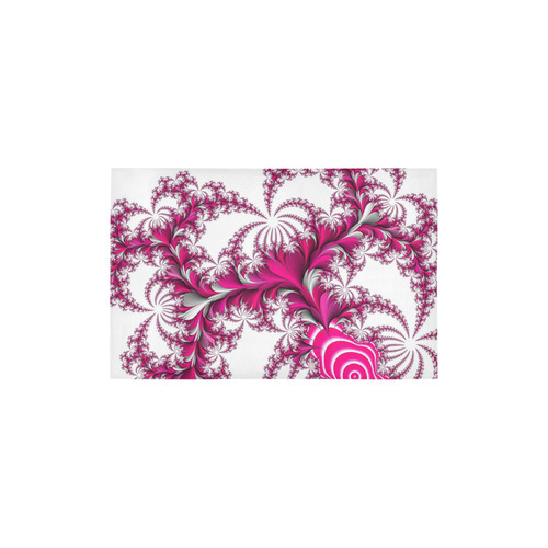 pink fractal Area Rug 2'7"x 1'8‘’