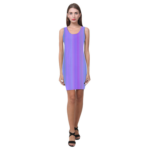 Purple Stripes Medea Vest Dress (Model D06)