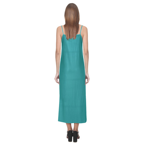 Jade V-Neck Open Fork Long Dress(Model D18)
