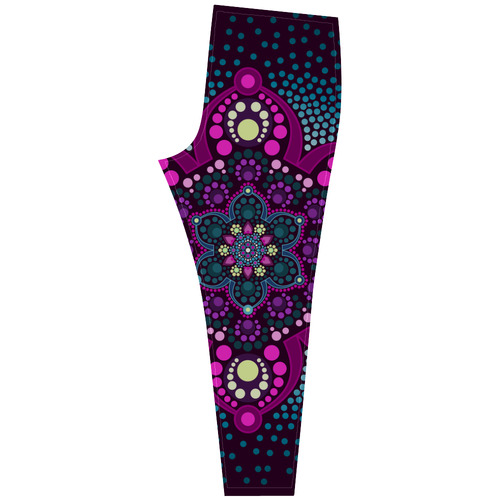 Dot painting meets mandalas 16 - 3 Cassandra Women's Leggings (Model L01)