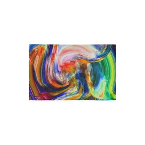 paint swirl Area Rug 2'7"x 1'8‘’