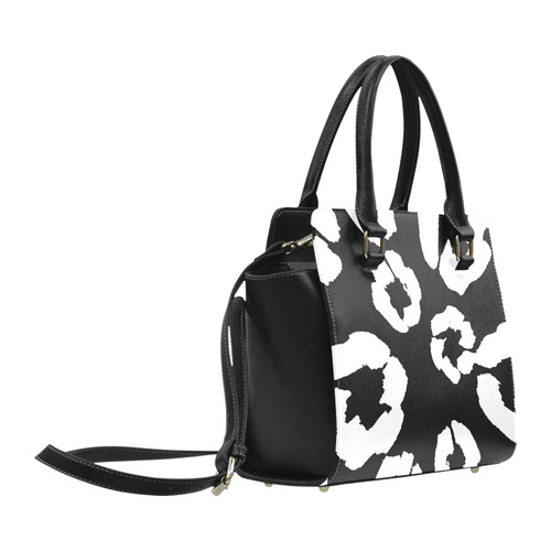 Zappy Black and White Classic Shoulder Handbag (Model 1653)