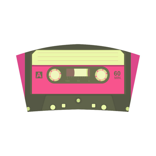Pink Cassette Tape Bandeau Top