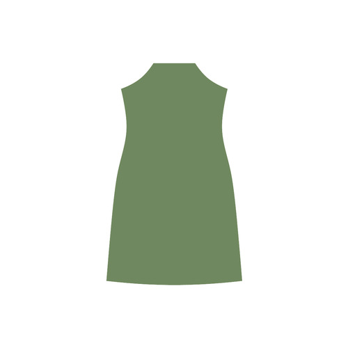 Treetop V-Neck Open Fork Long Dress(Model D18)