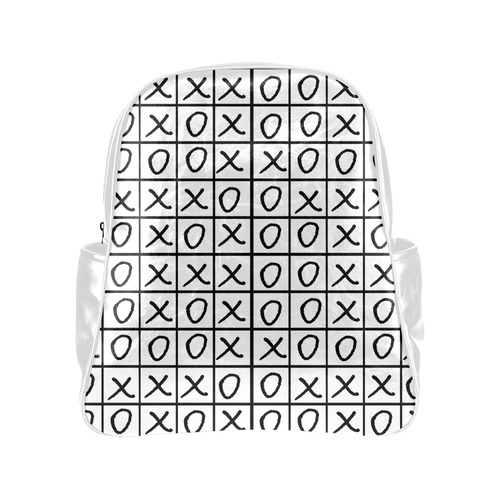 OXO Game - Noughts and Crosses Multi-Pockets Backpack (Model 1636)