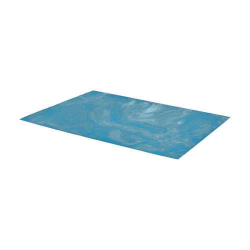 blue smoke Area Rug 7'x3'3''