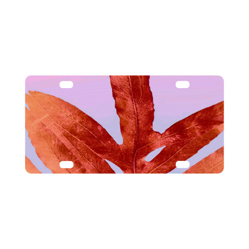 pink nature red pantone Classic License Plate