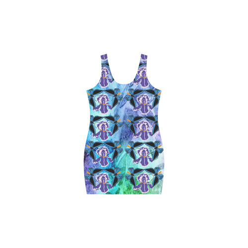 Birdwing Butterfly on Iris Medea Vest Dress (Model D06)