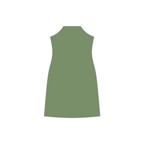 Cactus V-Neck Open Fork Long Dress(Model D18)