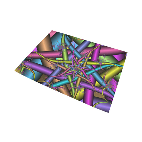 rainbow stars Area Rug7'x5'