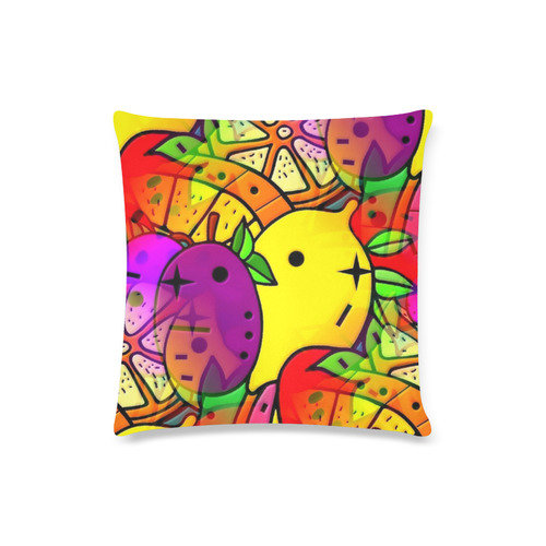 Fruities by Popart Lover Custom Zippered Pillow Case 16"x16"(Twin Sides)