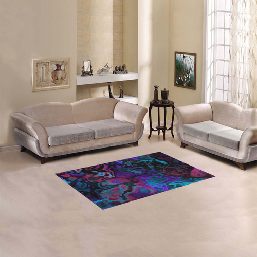 black blue pink purple abstract 2 Area Rug 2'7"x 1'8‘’