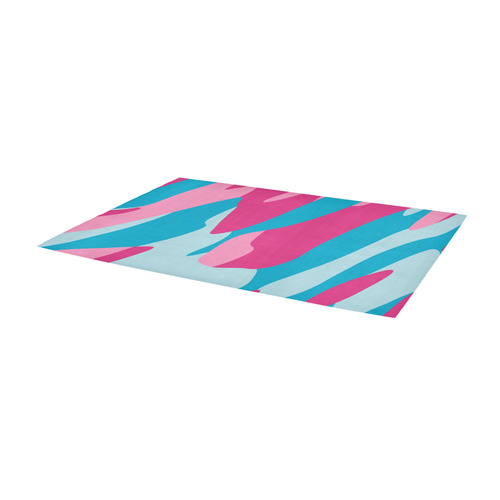 blue and pink camo 2 Area Rug 9'6''x3'3''