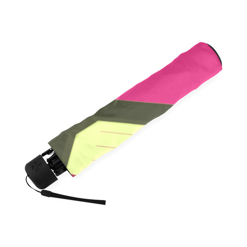 Pink Cassette Tape Foldable Umbrella (Model U01)